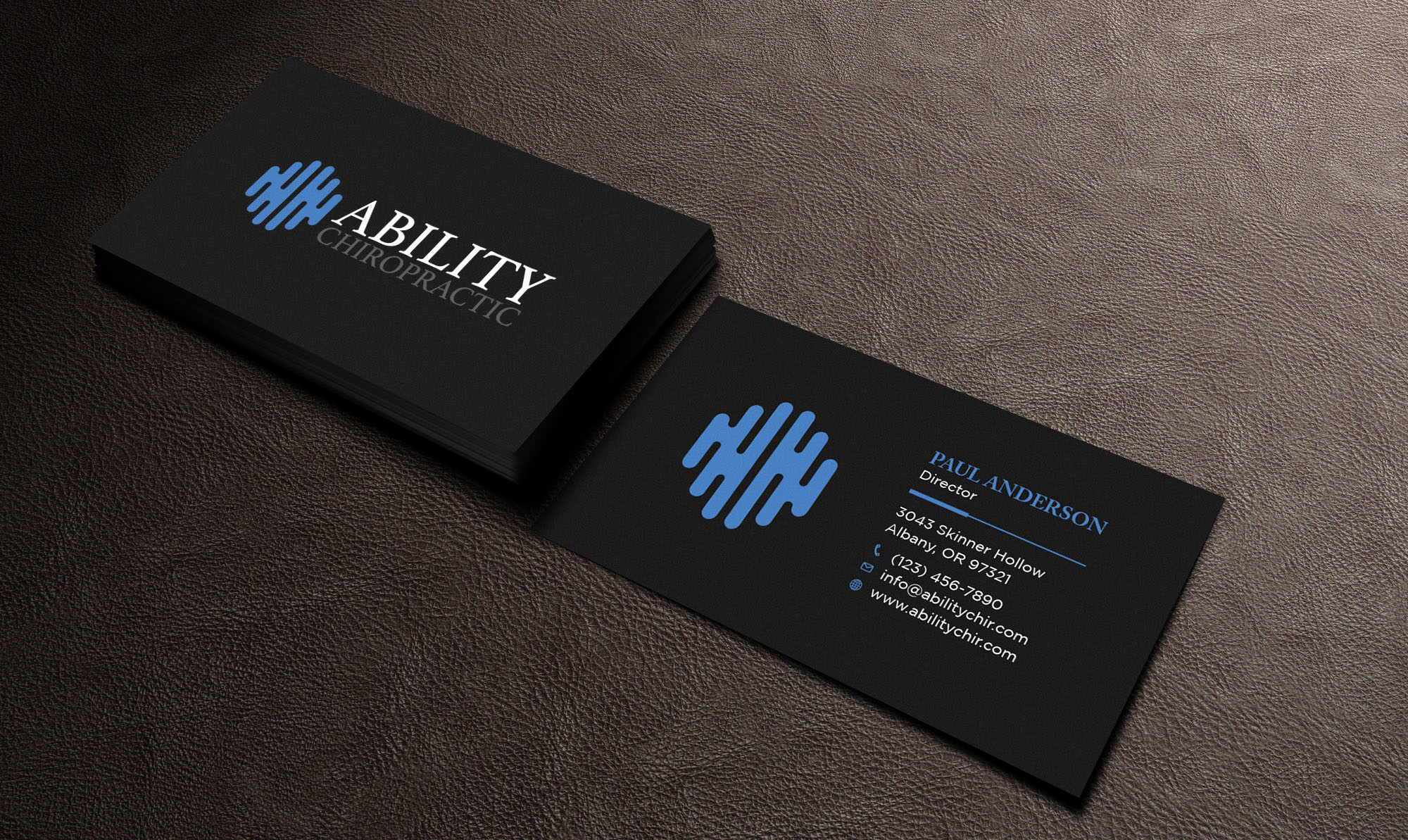 Diseño de Tarjeta de Presentación por Tripti Ranjan Gain para Ability Chiropractic | Diseño #23724781