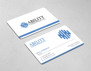 Business Card Design by Tripti Ranjan Gain for Ability Chiropractic | Design: #23724893