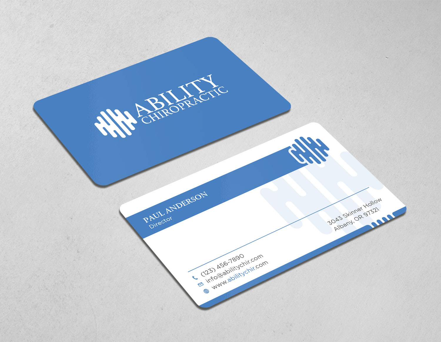 Business Card Design by Tripti Ranjan Gain for Ability Chiropractic | Design #23724894