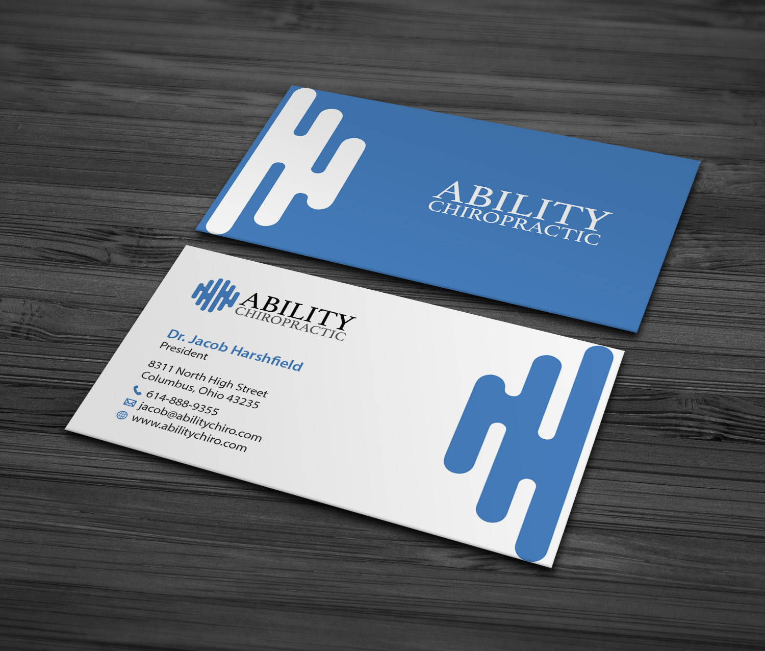 Visitenkarten-Design von MDesign für Ability Chiropractic | Design #23755873