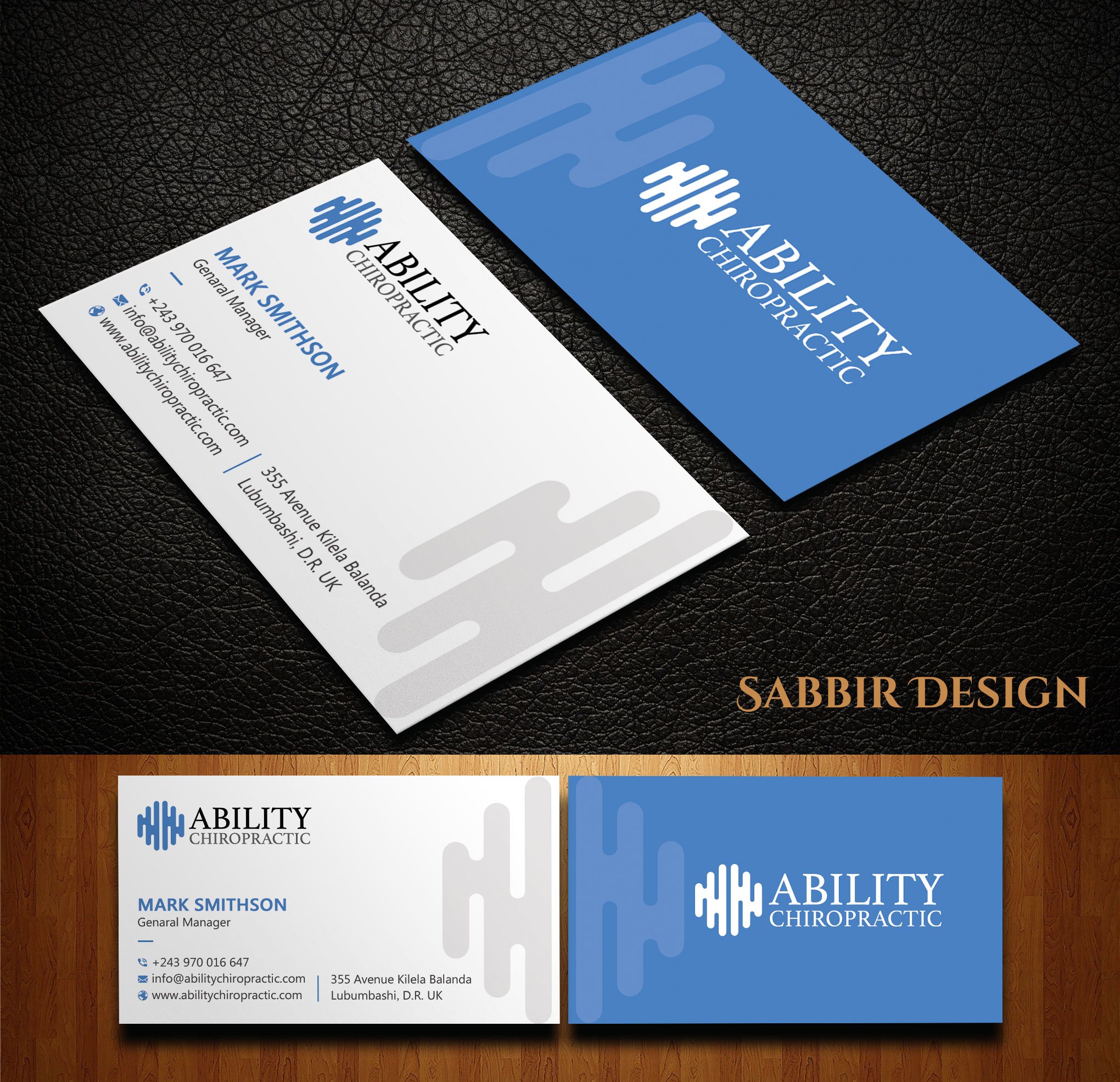Diseño de Tarjeta de Presentación por sabbir049 para Ability Chiropractic | Diseño #23747477