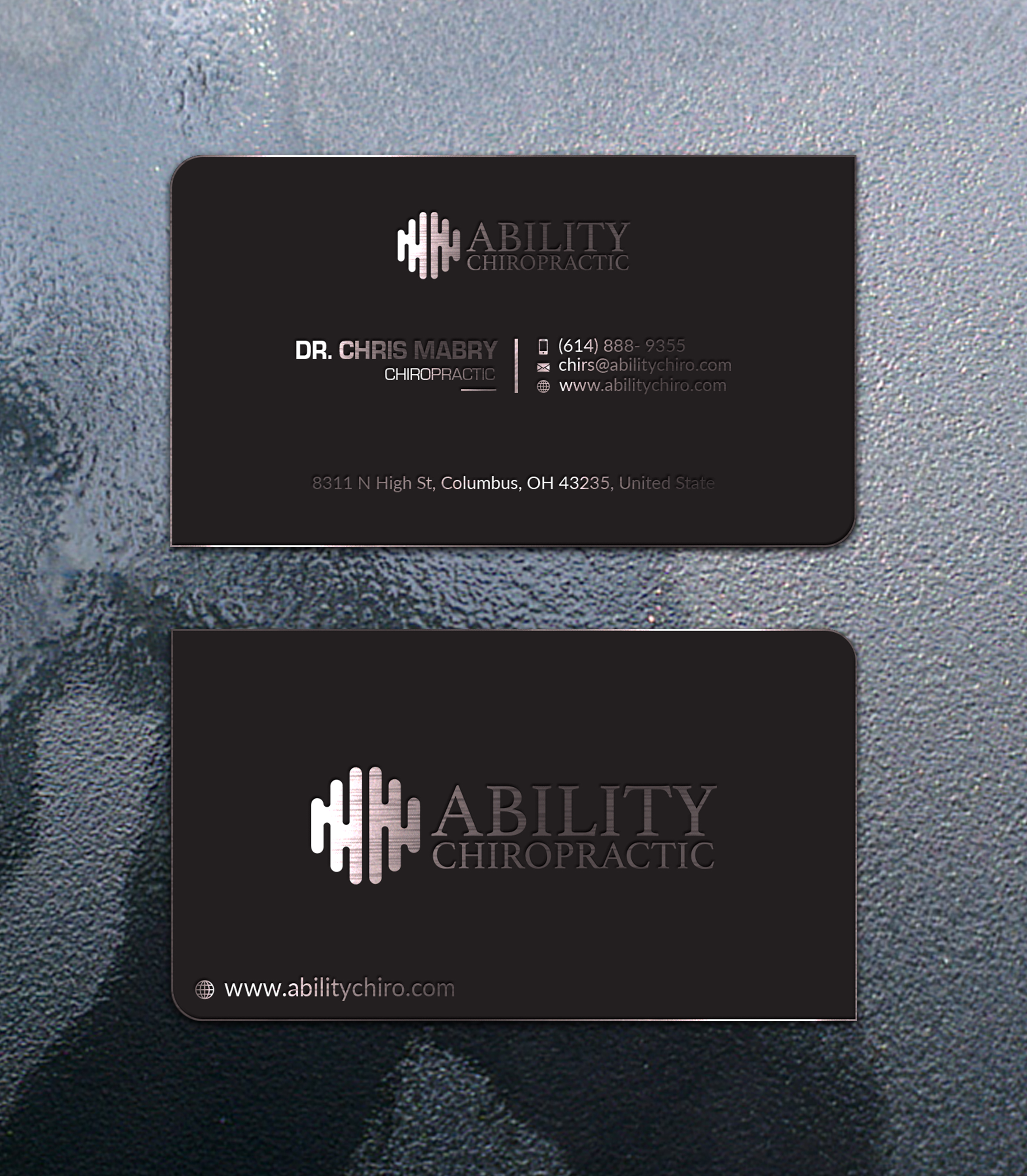 Business Card Design by Jahidul for Ability Chiropractic | Design #23746944