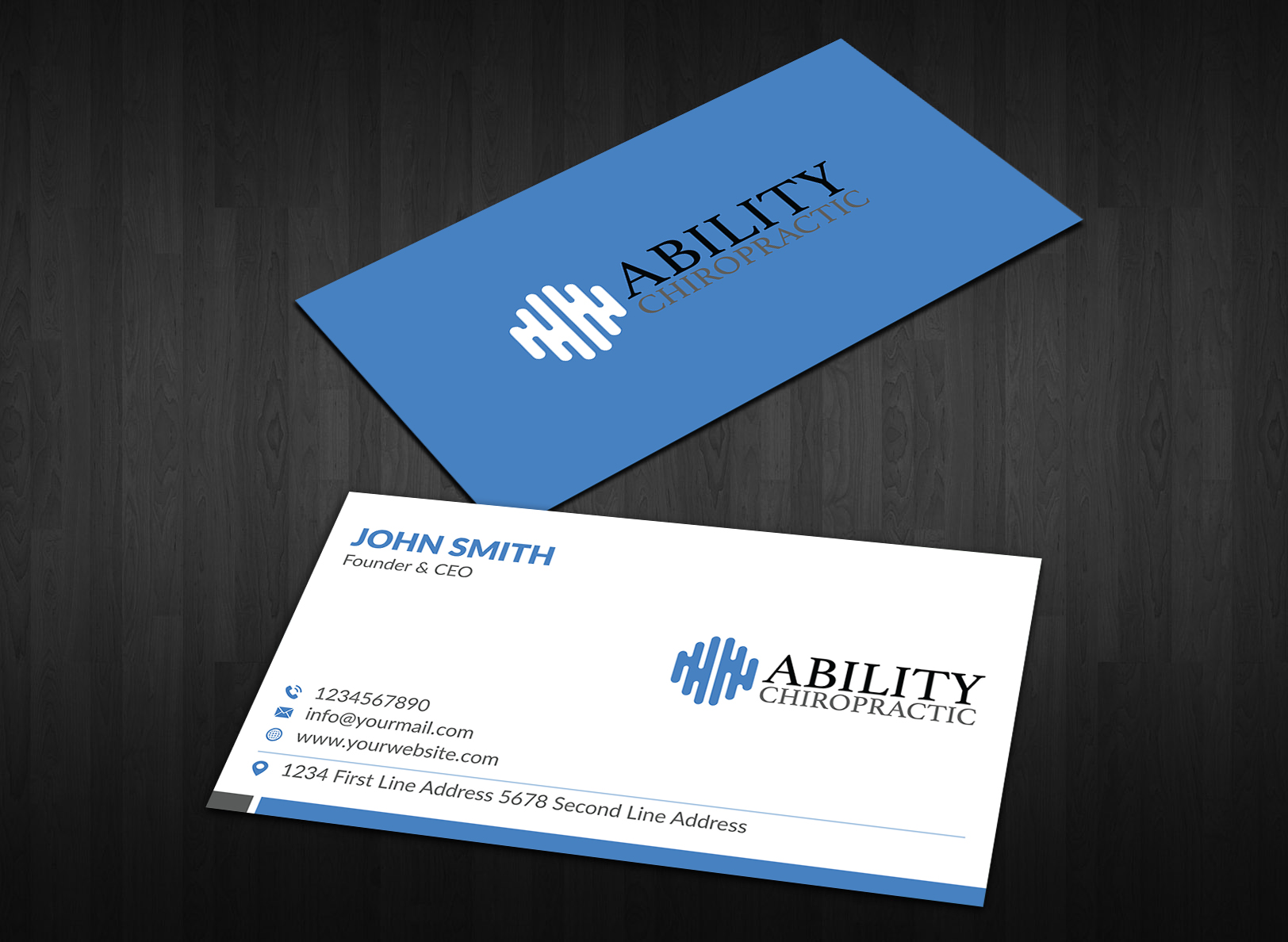Diseño de Tarjeta de Presentación por Musa. A para Ability Chiropractic | Diseño #23731319