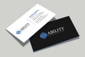 Business Card Design by Musa. A for Ability Chiropractic | Design: #23731320