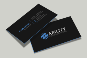 Business Card Design by Musa. A for Ability Chiropractic | Design: #23731321