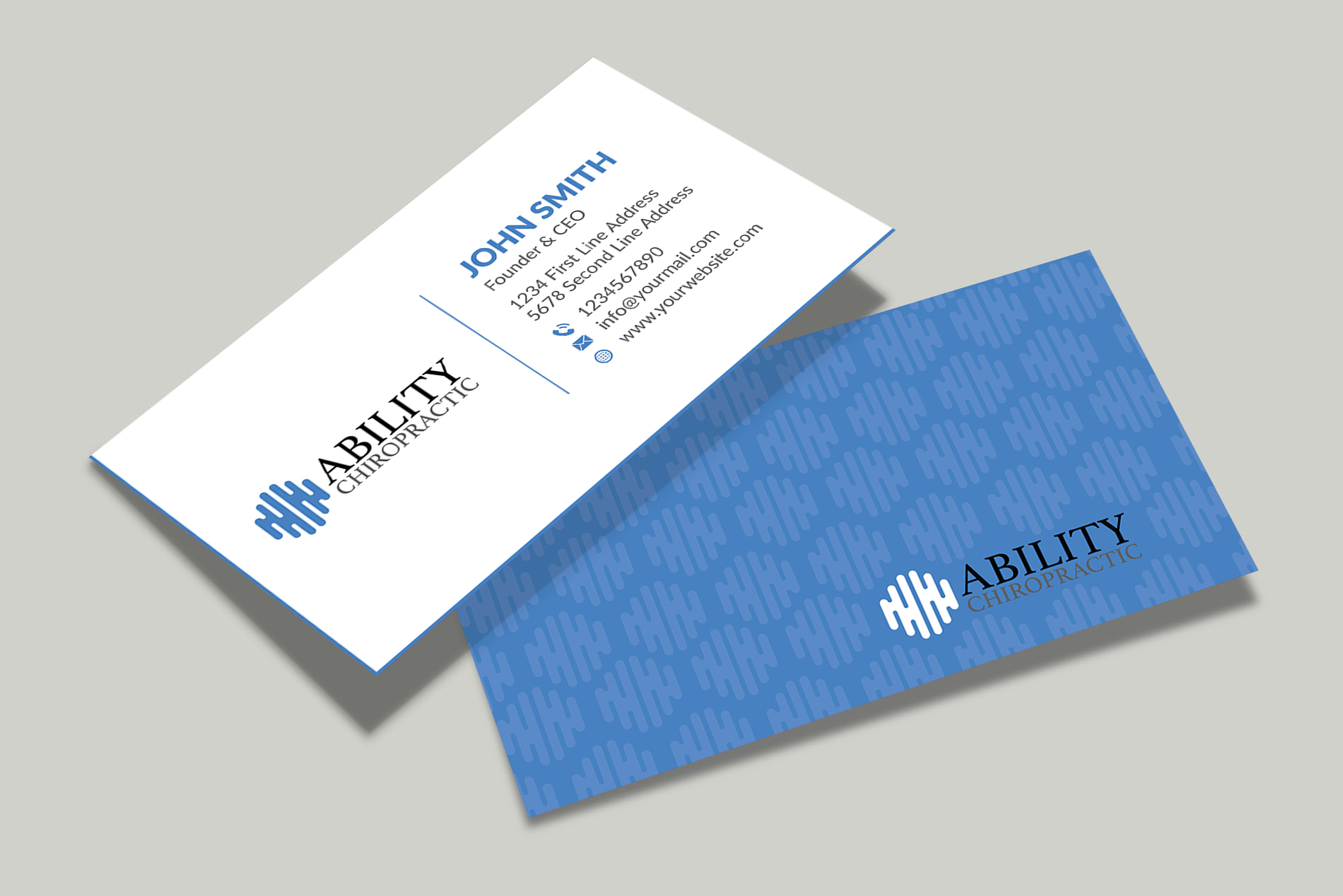 Business Card Design by Musa. A for Ability Chiropractic | Design #23768053