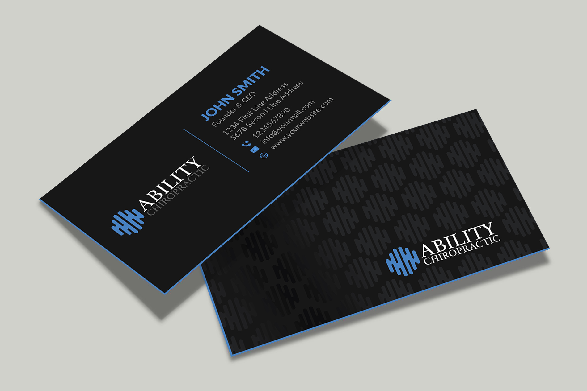Business Card Design by Musa. A for Ability Chiropractic | Design #23768054