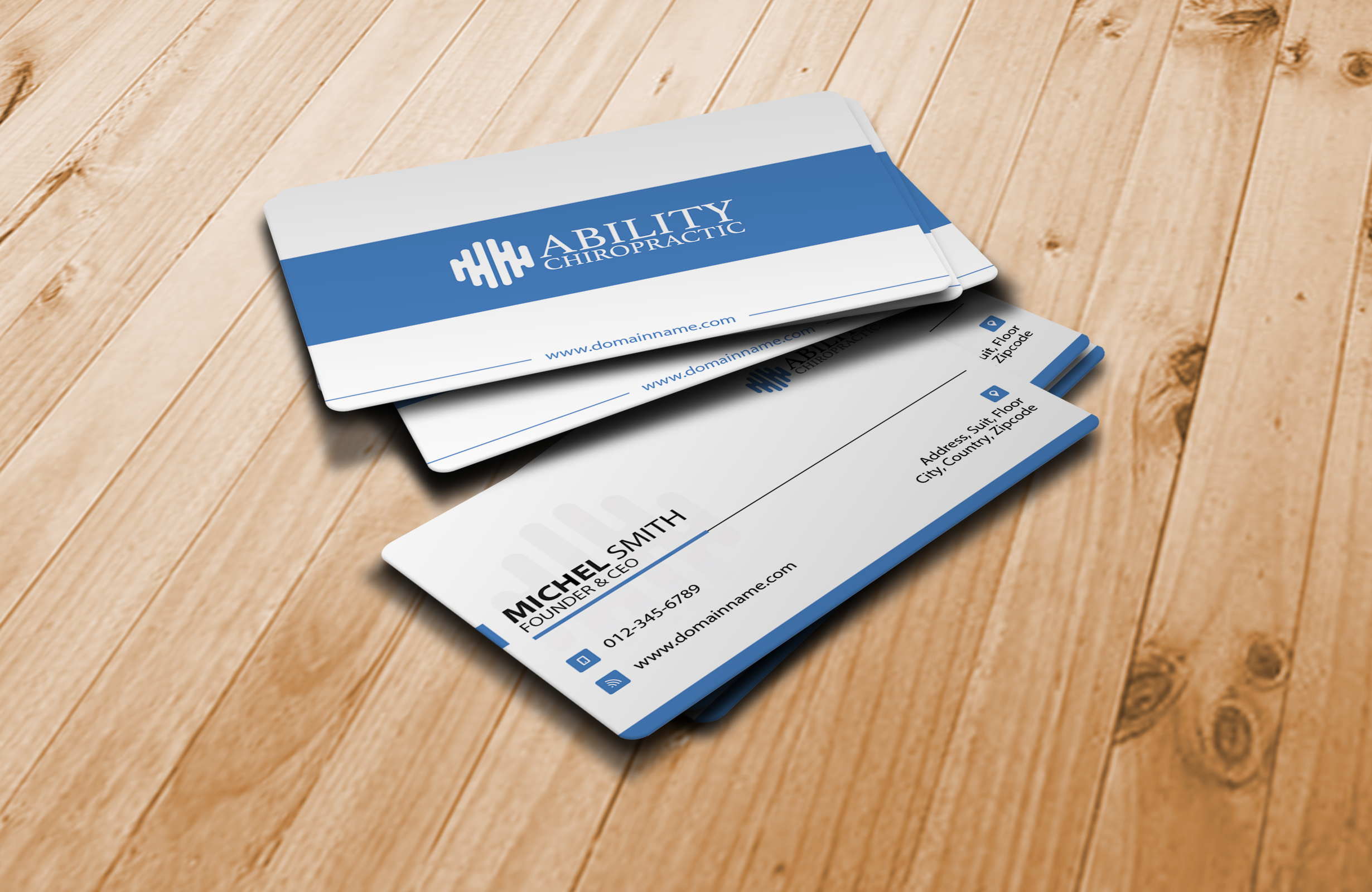 Visitenkarten-Design von Skytouch Solutions für Ability Chiropractic | Design #23776739