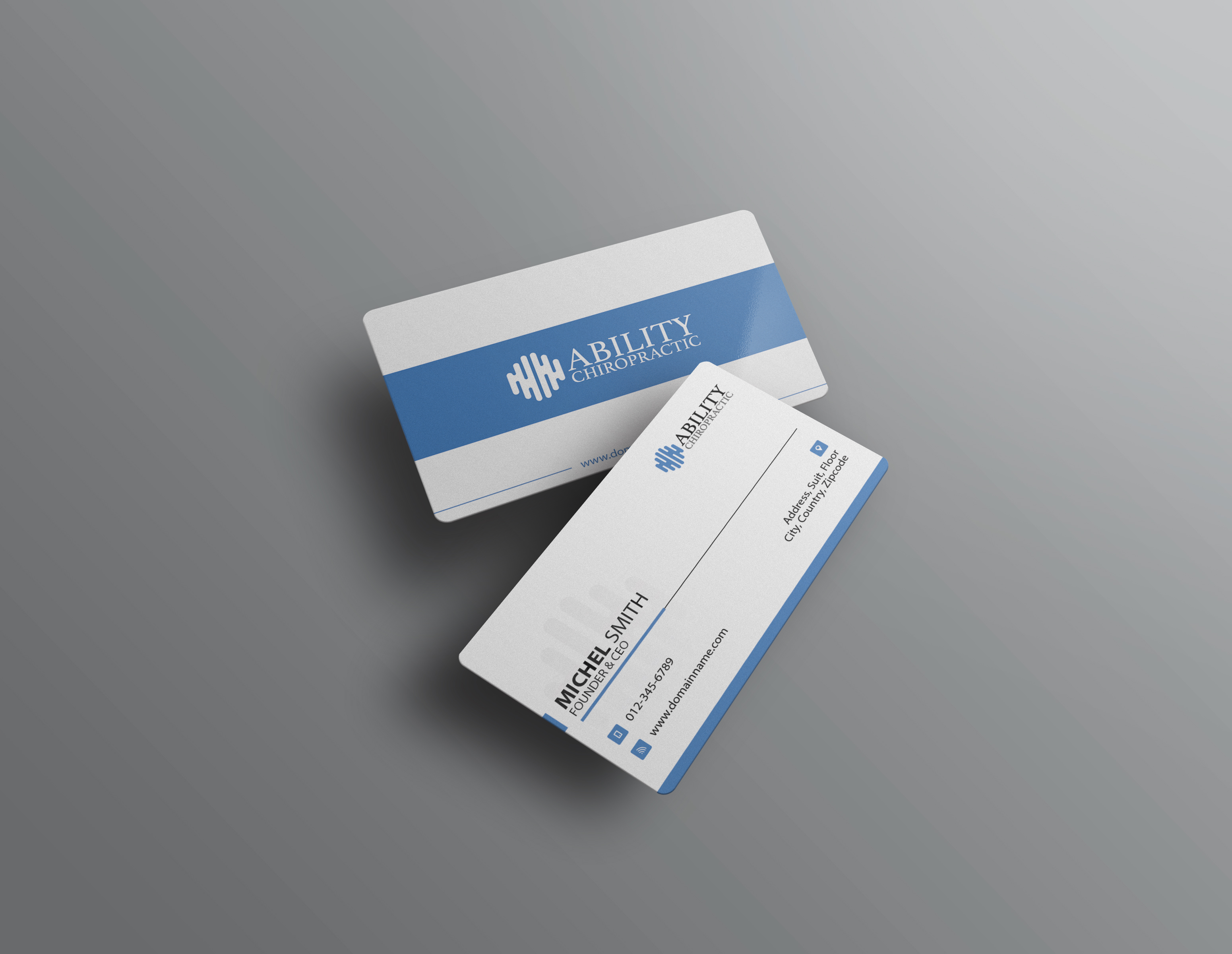 Business Card Design by Skytouch Solutions for Ability Chiropractic | Design #23776807