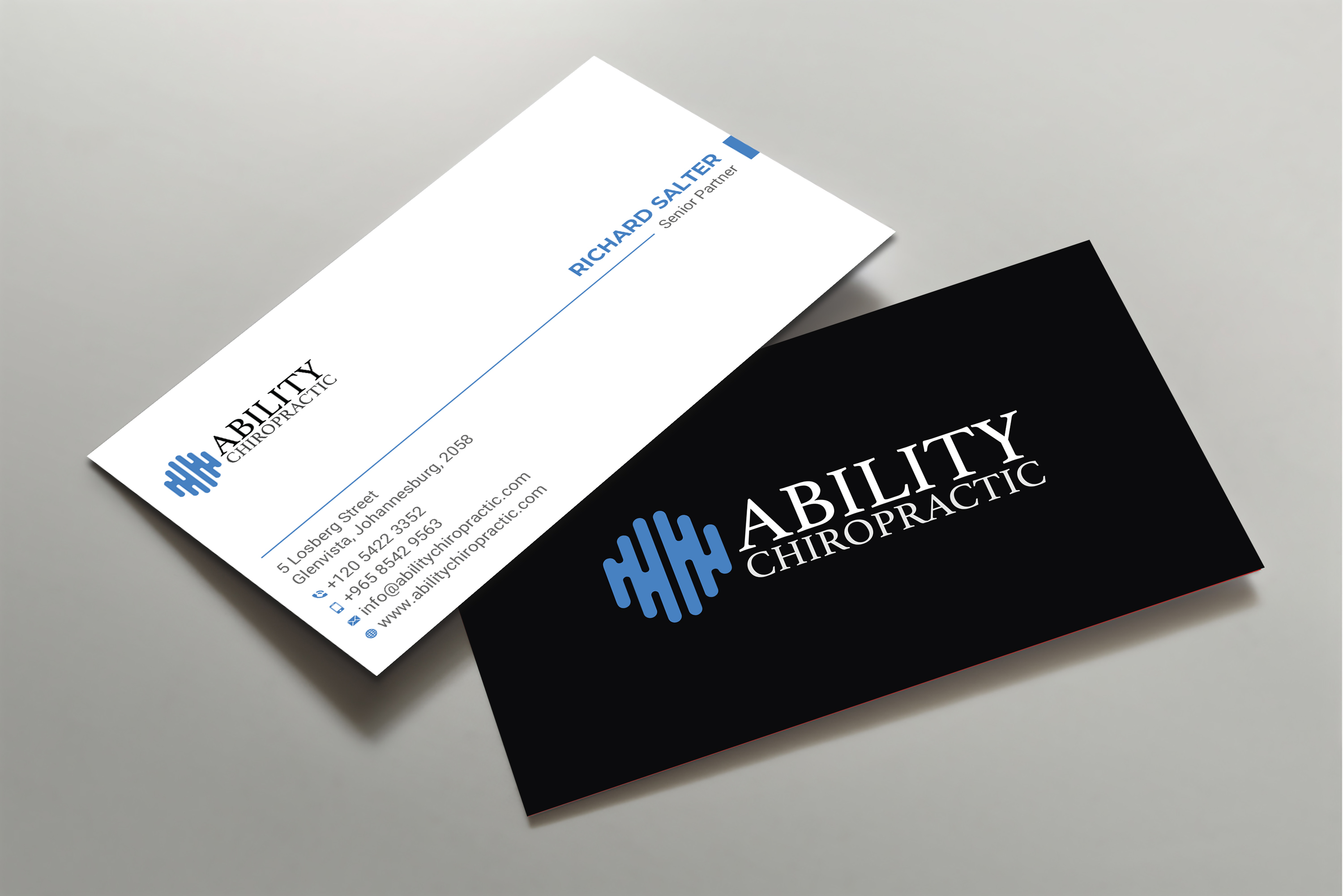 Business Card Design by Uttom 2 for Ability Chiropractic | Design #23720959