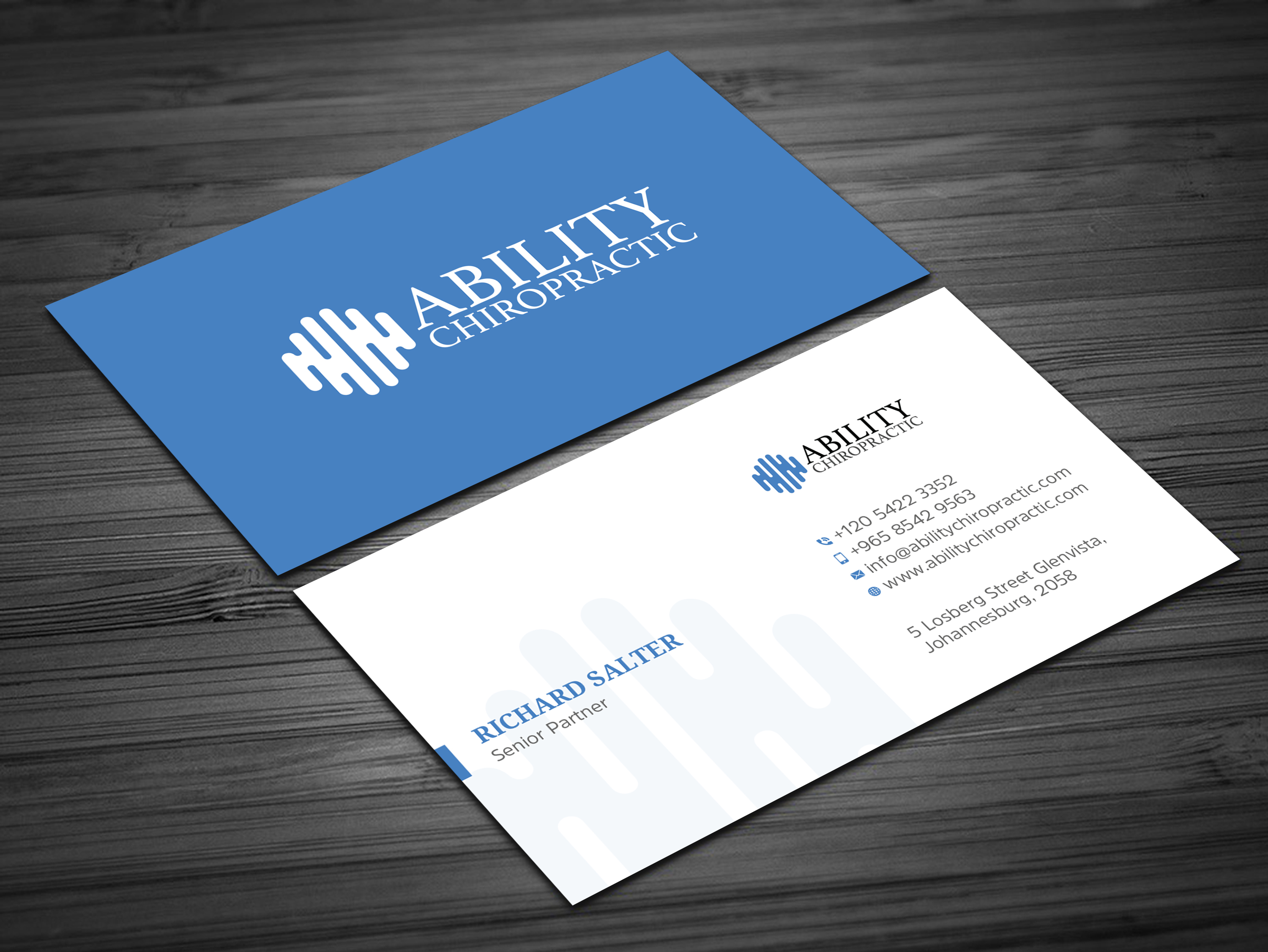 Business Card Design by Uttom 2 for Ability Chiropractic | Design #23759887