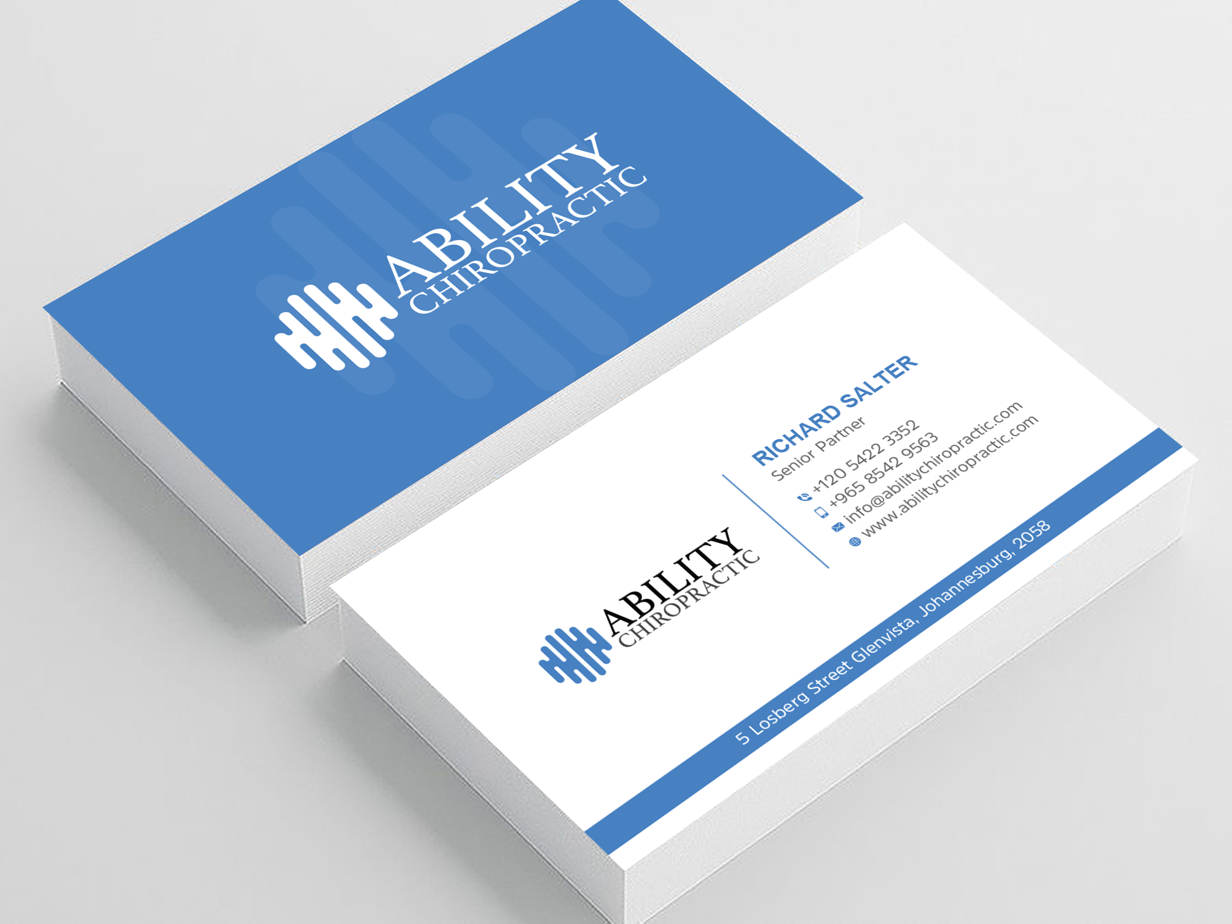 Business Card Design by Uttom 2 for Ability Chiropractic | Design #23759889