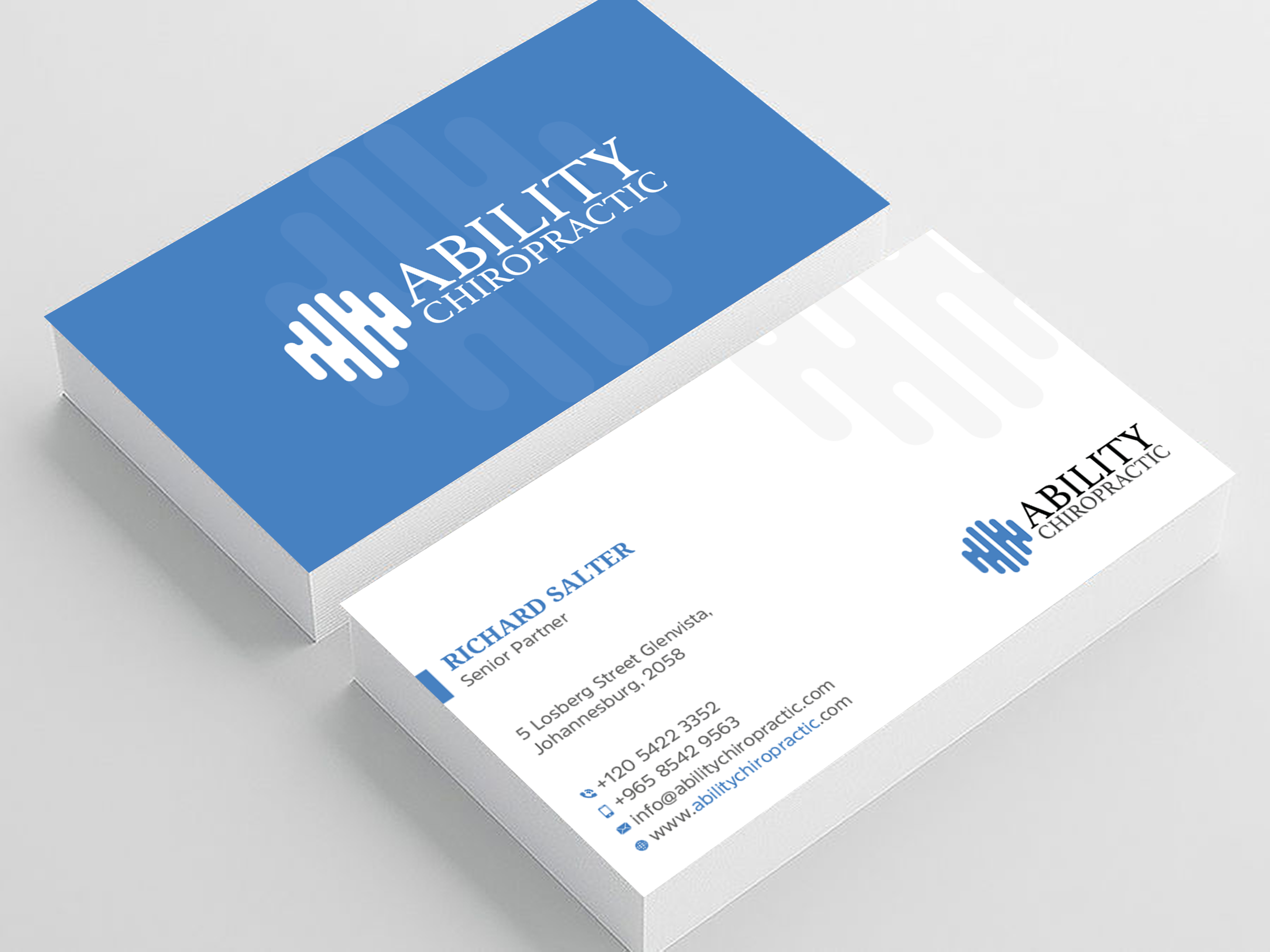 Business Card Design by Uttom 2 for Ability Chiropractic | Design #23766661