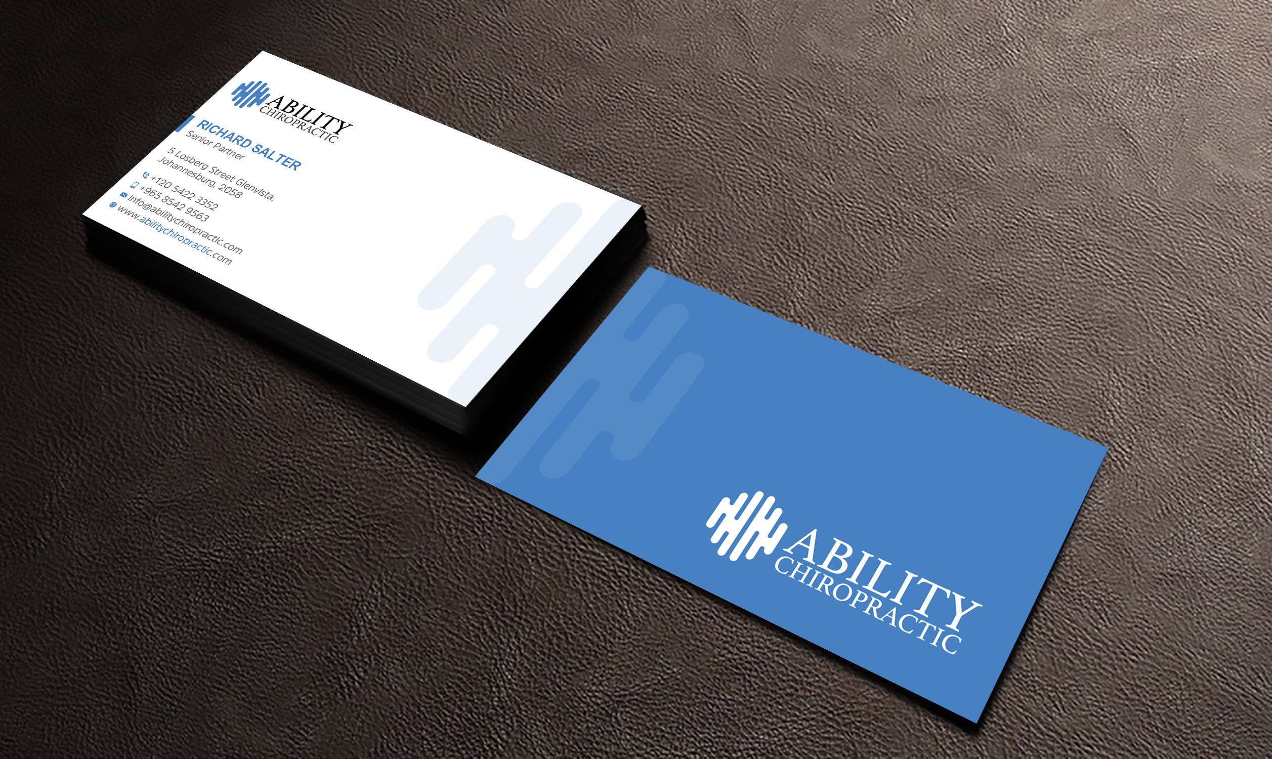 Business Card Design by Uttom 2 for Ability Chiropractic | Design #23766723