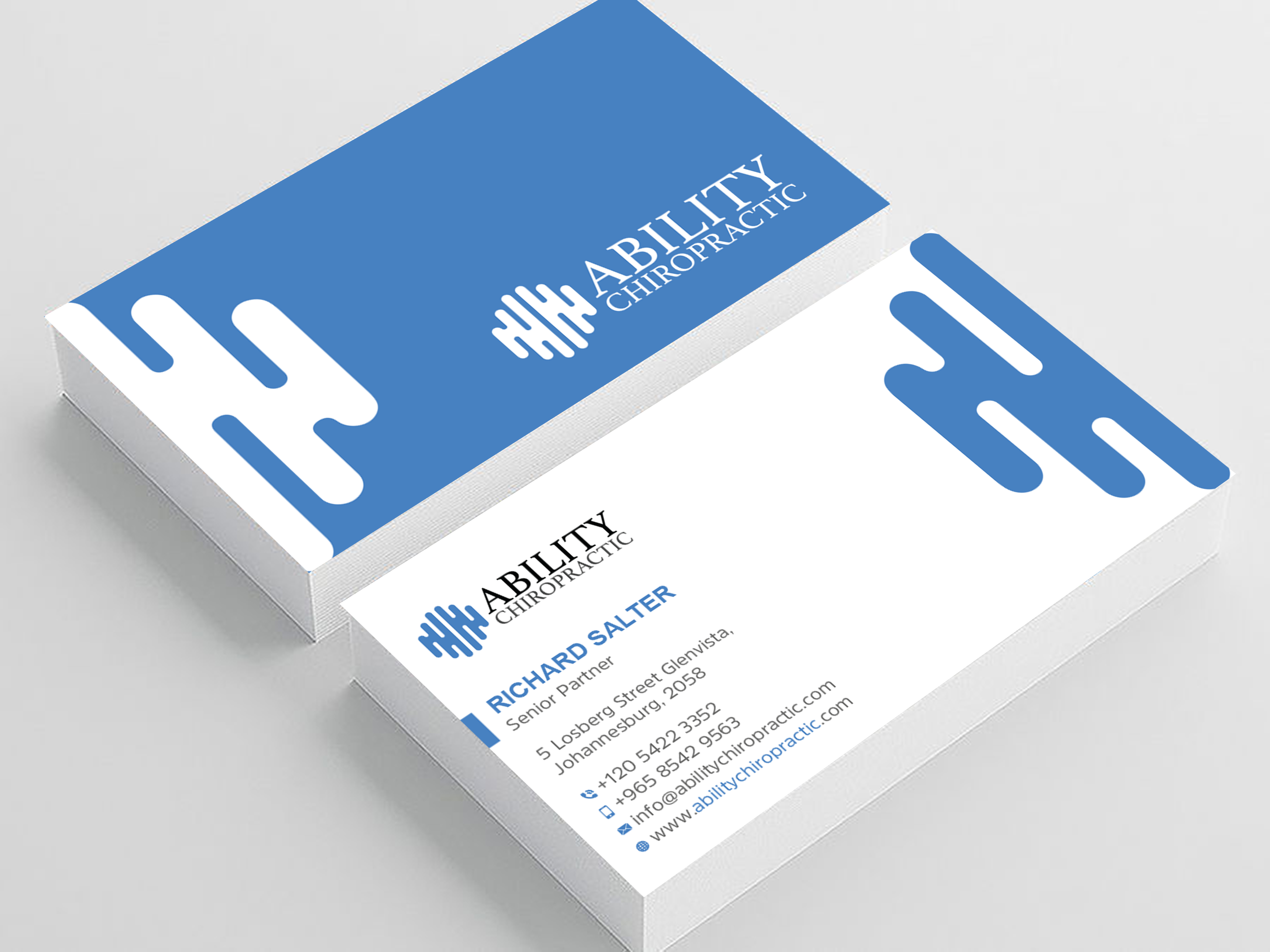 Business Card Design by Uttom 2 for Ability Chiropractic | Design #23766724