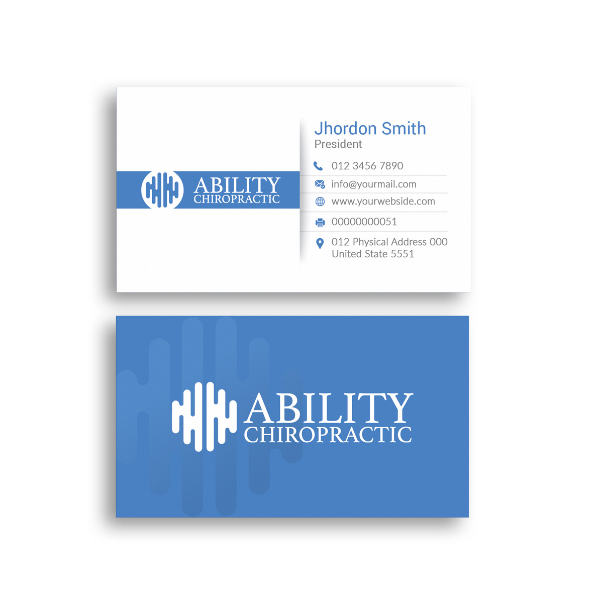 Business Card Design by Branding_BD for Ability Chiropractic | Design #23774496