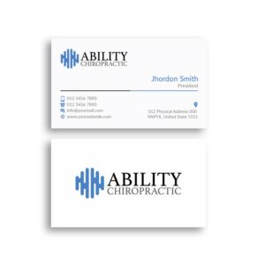 Business Card Design by Branding_BD for Ability Chiropractic | Design: #23774563