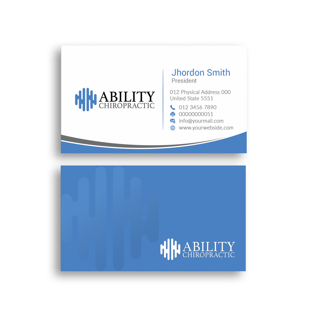 Business Card Design by Branding_BD for Ability Chiropractic | Design #23774643