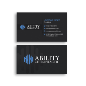 Business Card Design by Branding_BD for Ability Chiropractic | Design: #23774787