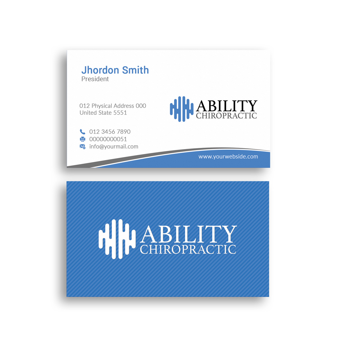 Business Card Design by Branding_BD for Ability Chiropractic | Design #23774911