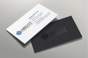 Business Card Design by DesignShout for Ability Chiropractic | Design: #23758367