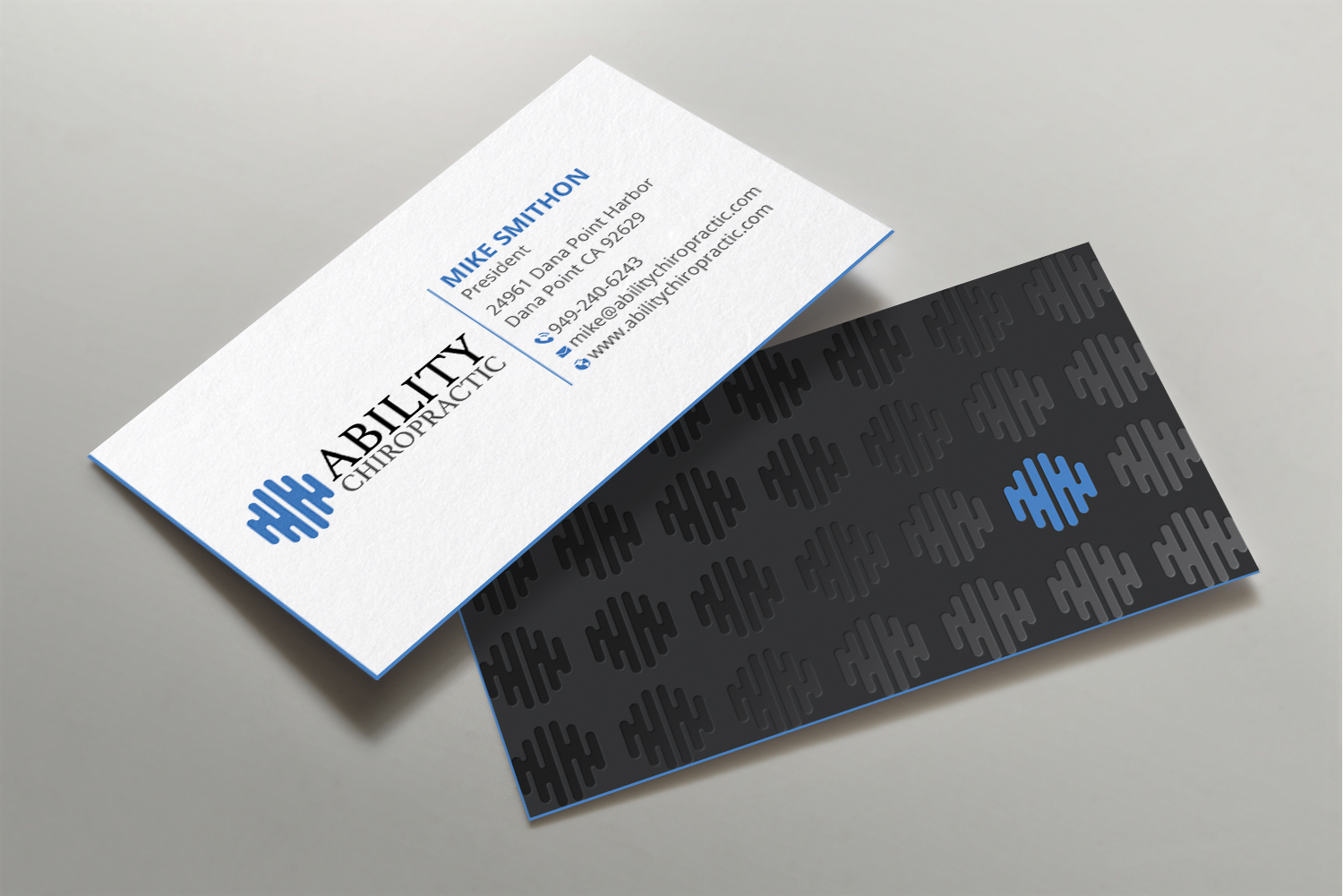 Visitenkarten-Design von DesignShout für Ability Chiropractic | Design #23758370