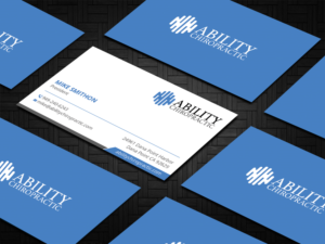 Business Card Design by DesignShout for Ability Chiropractic | Design: #23759225