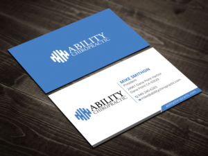 Business Card Design by DesignShout for Ability Chiropractic | Design: #23759228