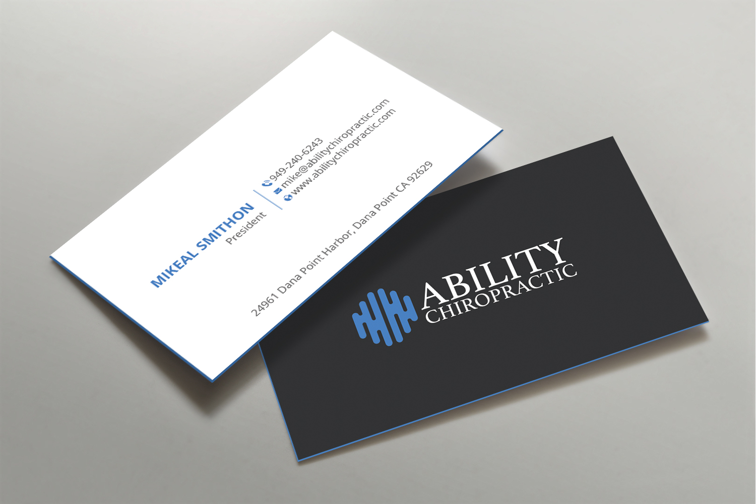 Diseño de Tarjeta de Presentación por DesignShout para Ability Chiropractic | Diseño #23759378