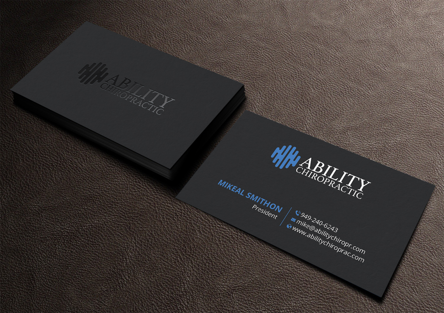 Diseño de Tarjeta de Presentación por DesignShout para Ability Chiropractic | Diseño #23759381