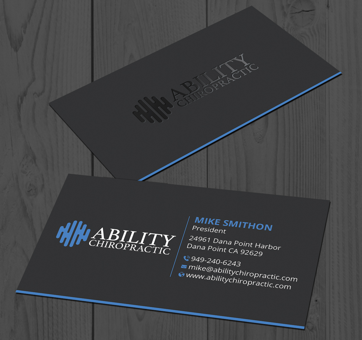 Diseño de Tarjeta de Presentación por DesignShout para Ability Chiropractic | Diseño #23759432