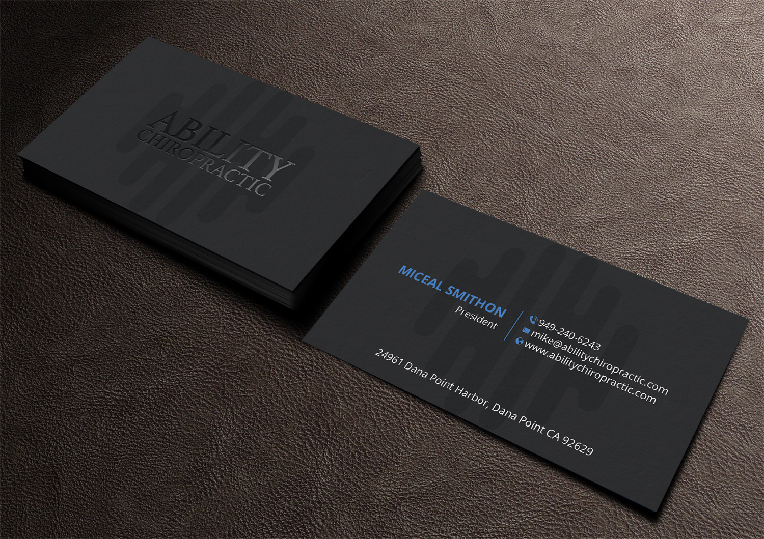 Diseño de Tarjeta de Presentación por DesignShout para Ability Chiropractic | Diseño #23759434