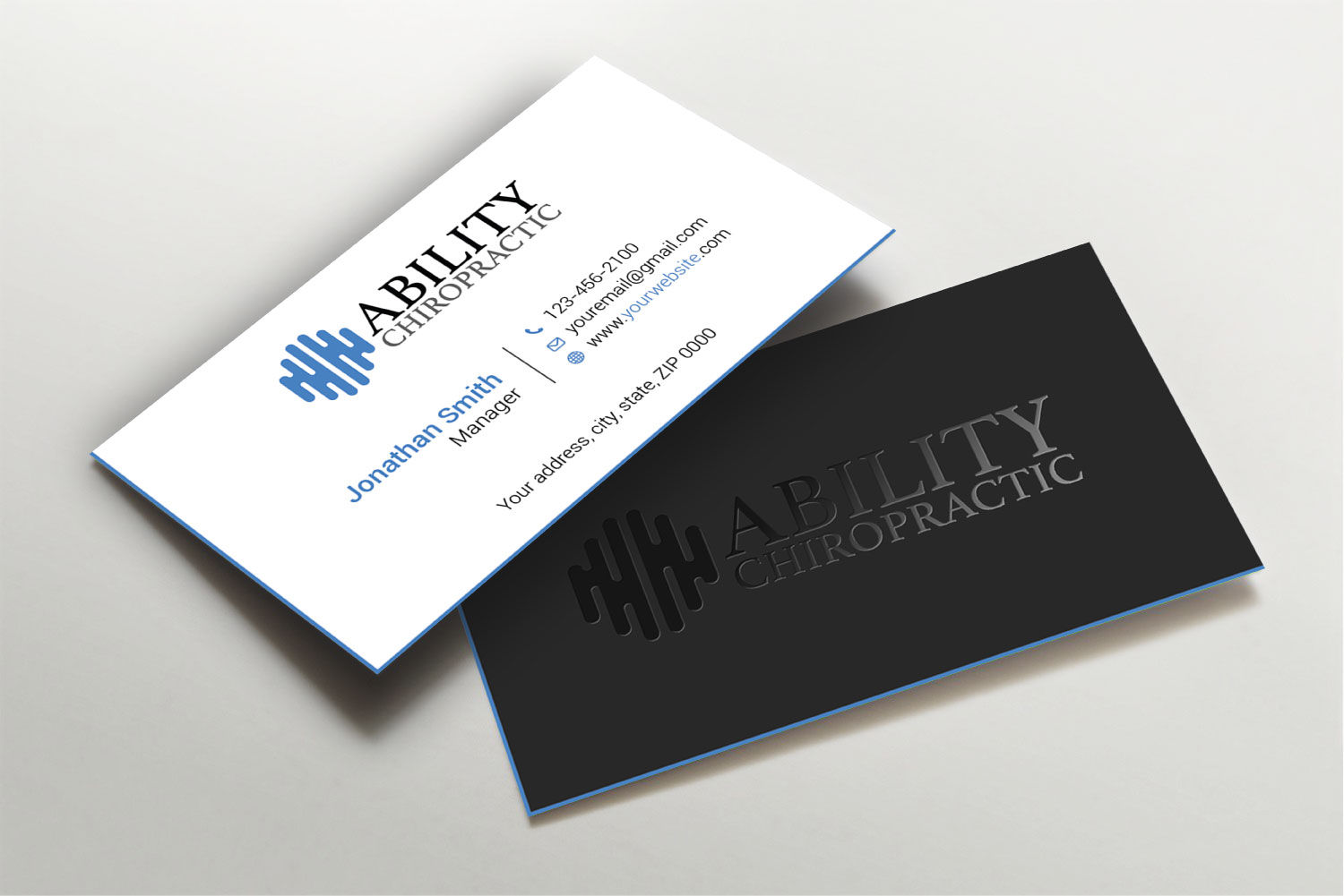 Business Card Design by Imagine design000 for Ability Chiropractic | Design #23750253