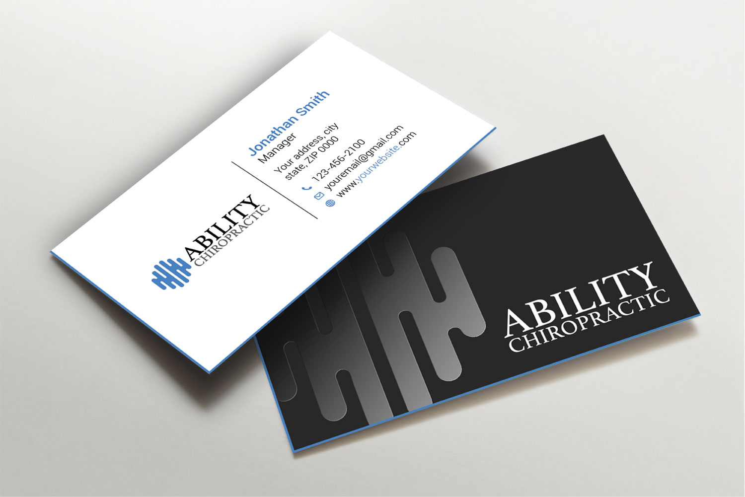 Business Card Design by Imagine design000 for Ability Chiropractic | Design #23750265