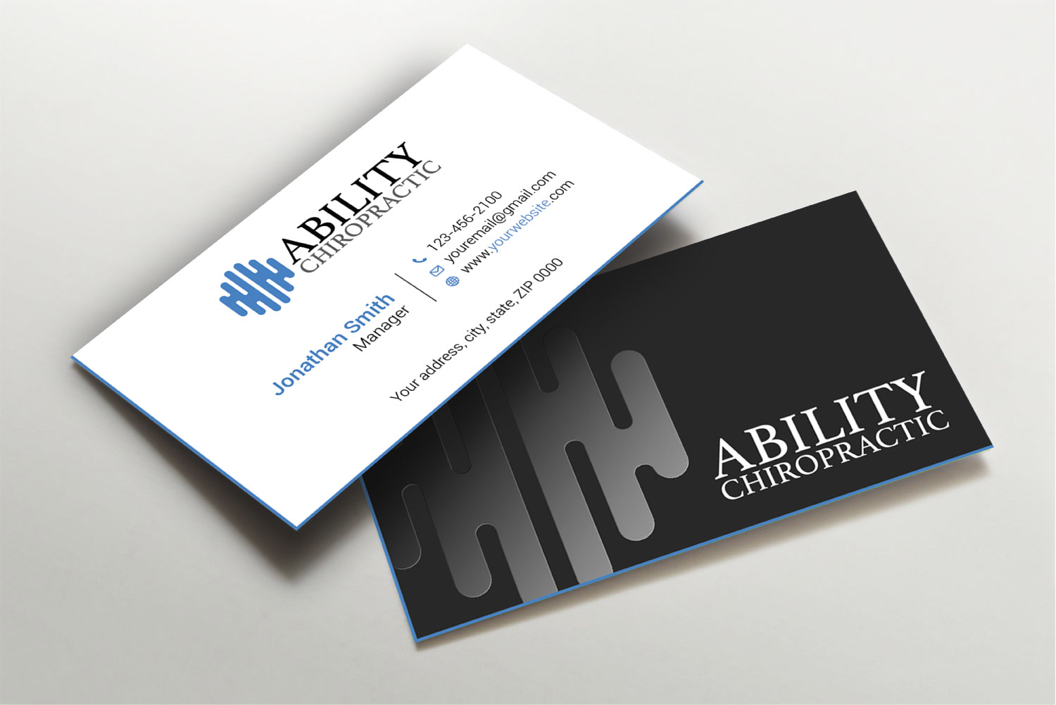 Business Card Design by Imagine design000 for Ability Chiropractic | Design #23750286