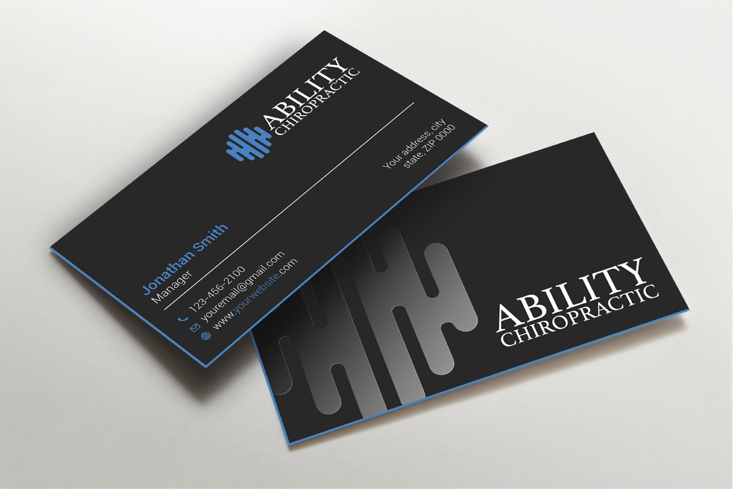 Visitenkarten-Design von Imagine design000 für Ability Chiropractic | Design #23750299