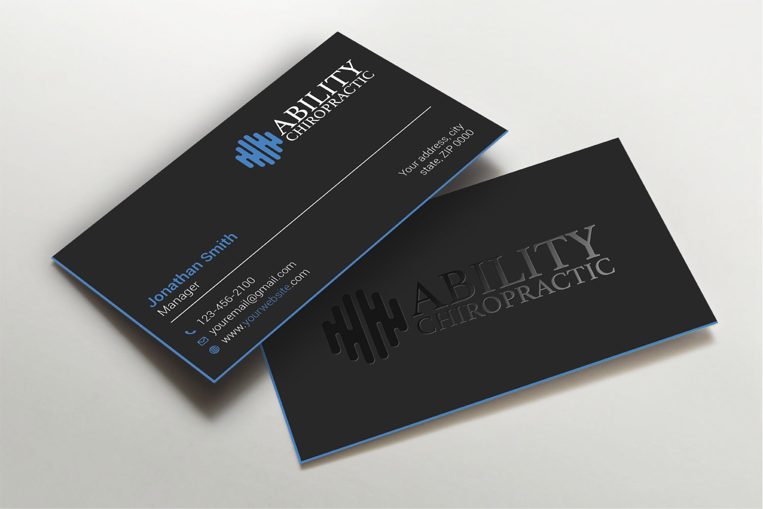 Business Card Design by Imagine design000 for Ability Chiropractic | Design #23750300