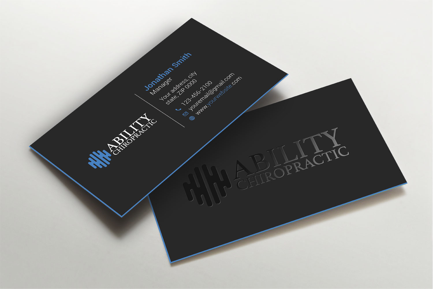 Business Card Design by Imagine design000 for Ability Chiropractic | Design #23750315