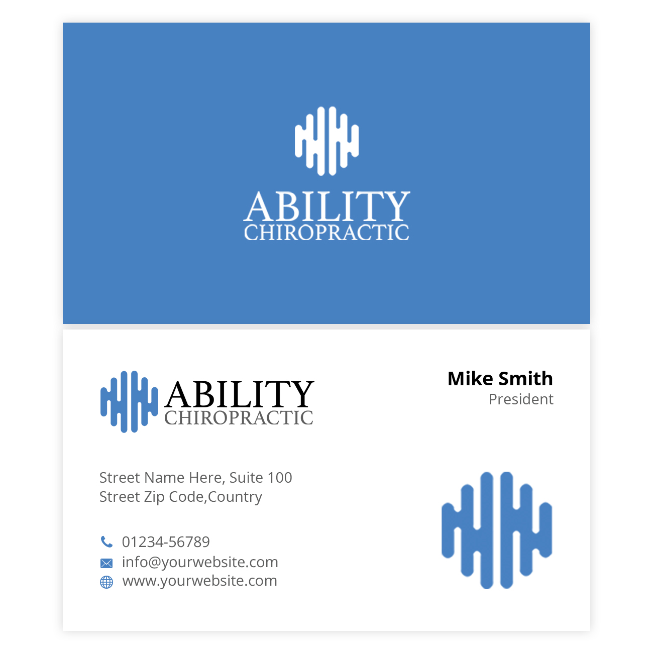 Business Card Design by Design Shovro for Ability Chiropractic | Design #23743921