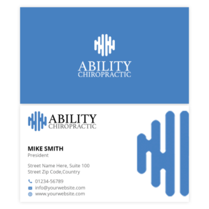 Business Card Design by Design Shovro for Ability Chiropractic | Design: #23743923