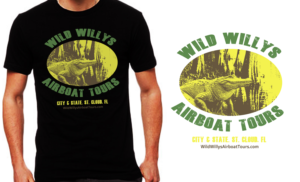 Florida Airboat Tours and wildlife t-shirt * | T-shirt Design by NILDesigns