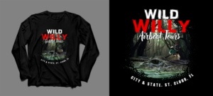Florida Airboat Tours and wildlife t-shirt * | T-Shirt-Design von SAI DESIGNS