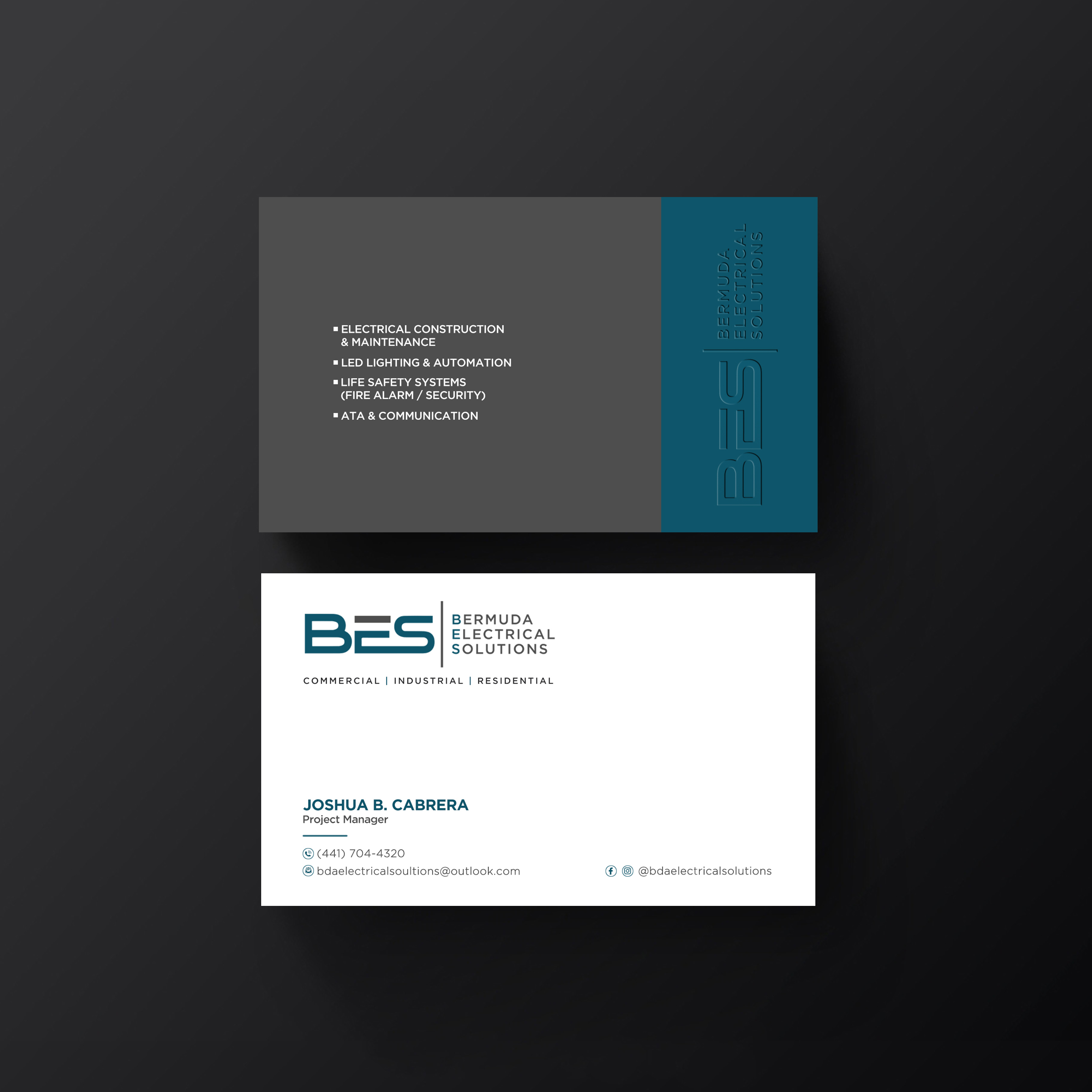 Business Card Design by Designers Hub for Bermuda Electrical Solutions  | Design #23731042