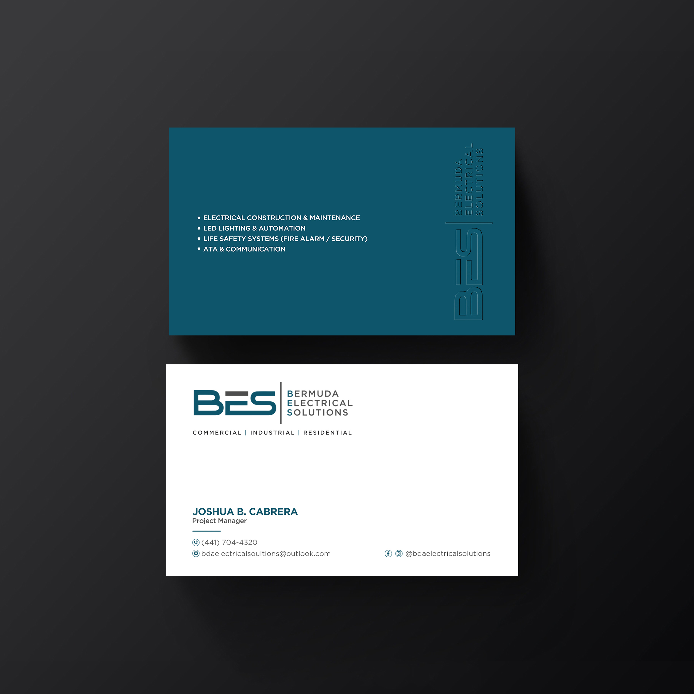 Business Card Design by Designers Hub for Bermuda Electrical Solutions  | Design #23731109