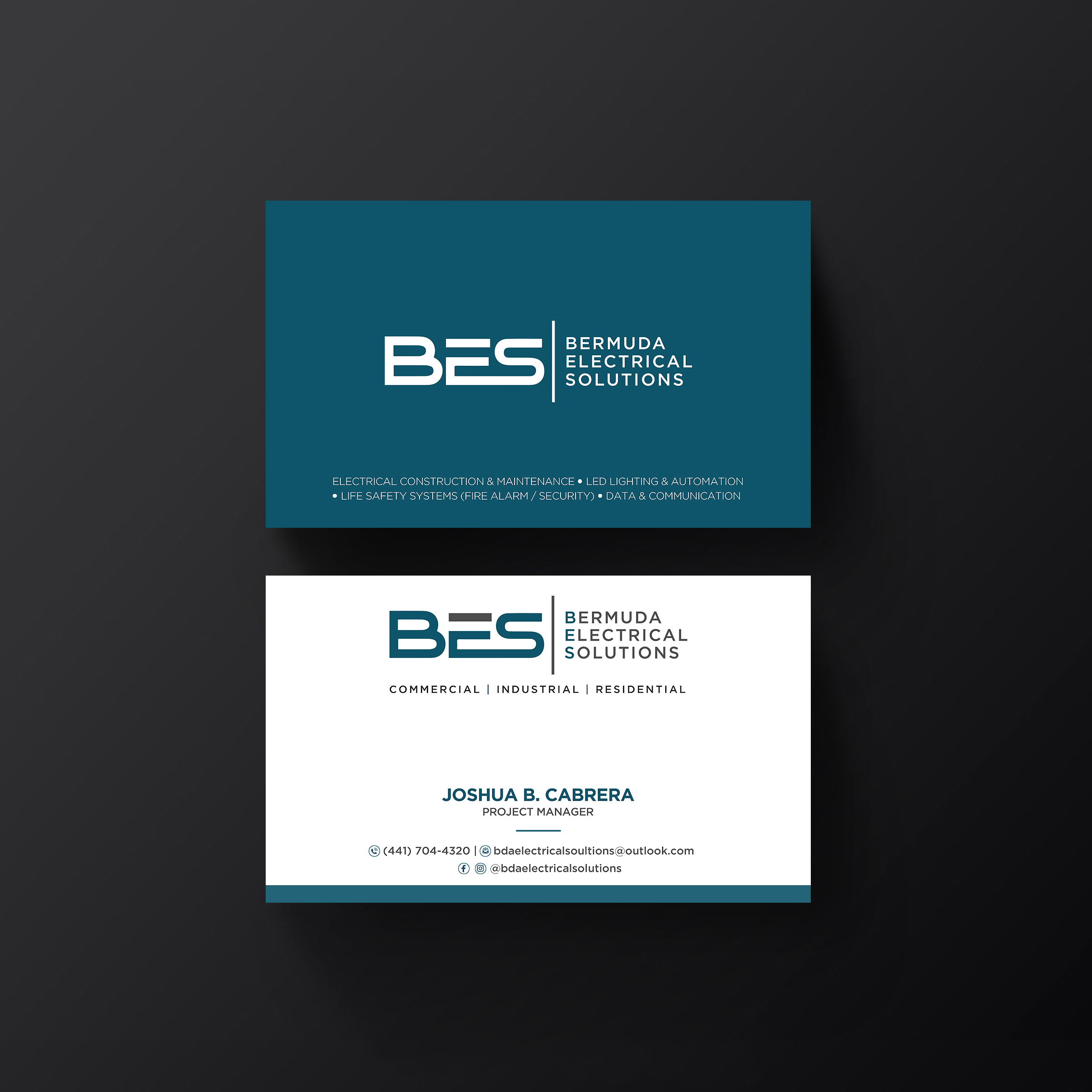 Business Card Design by Designers Hub for Bermuda Electrical Solutions  | Design #23731221