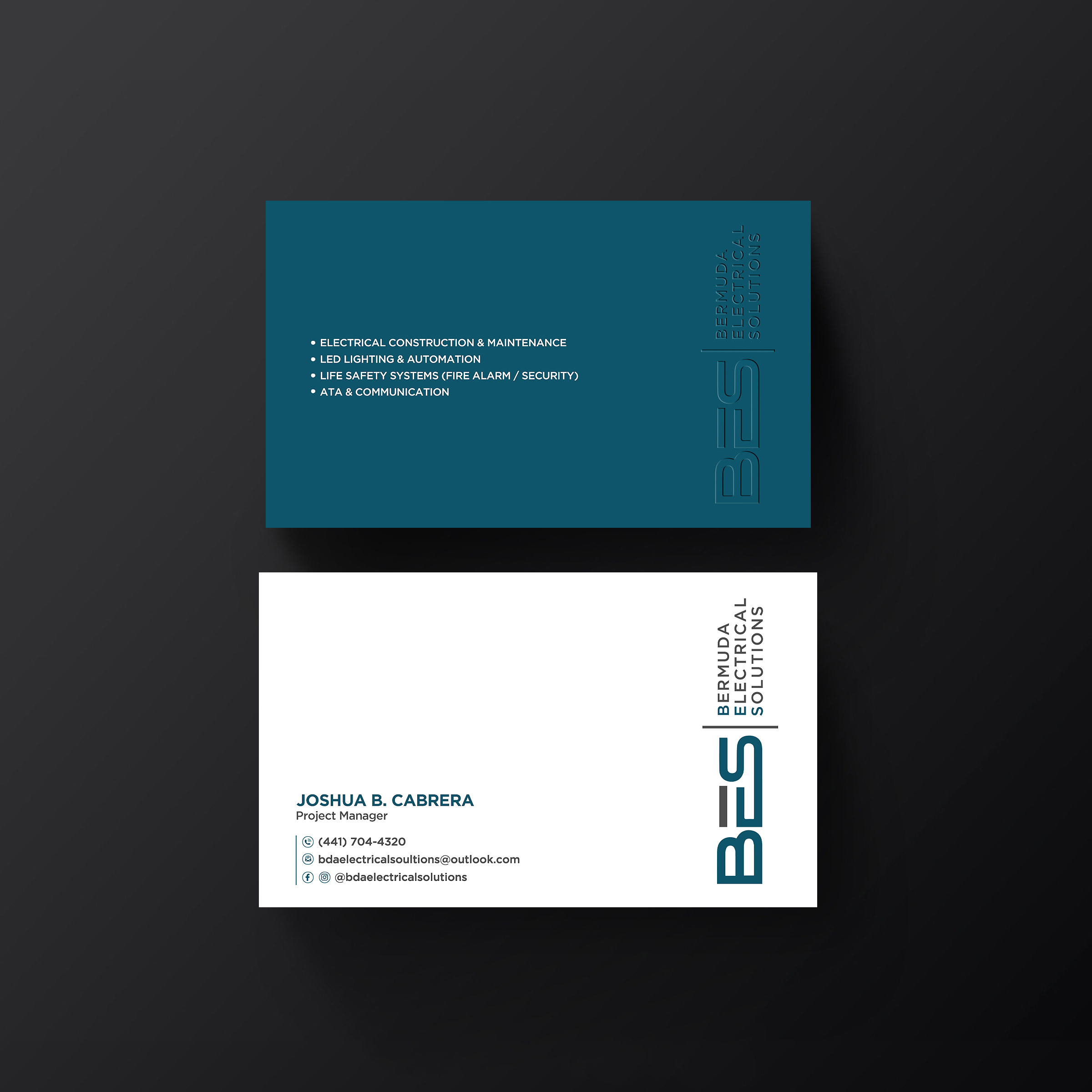 Business Card Design by Designers Hub for Bermuda Electrical Solutions  | Design #23731405