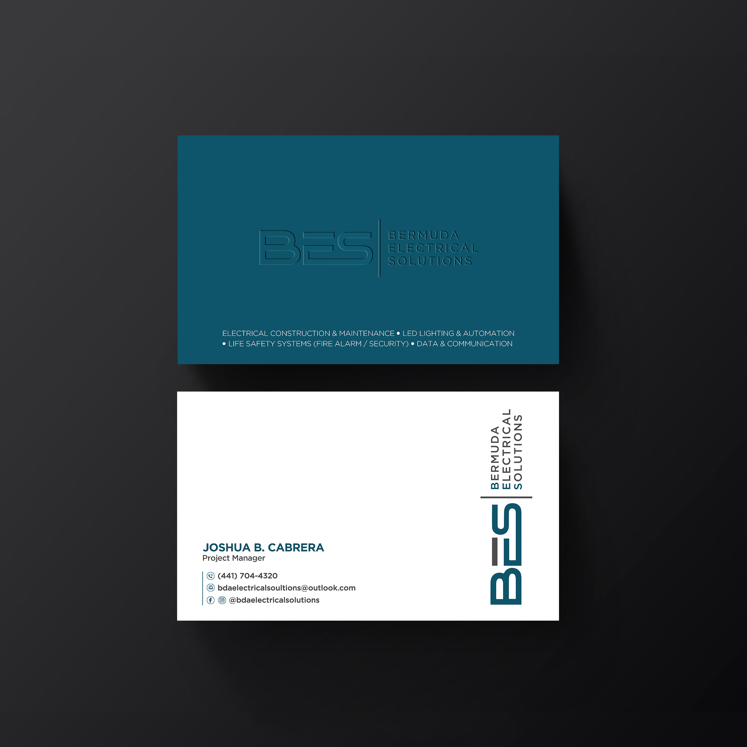 Visitenkarten-Design von Designers Hub für Bermuda Electrical Solutions  | Design #23731407