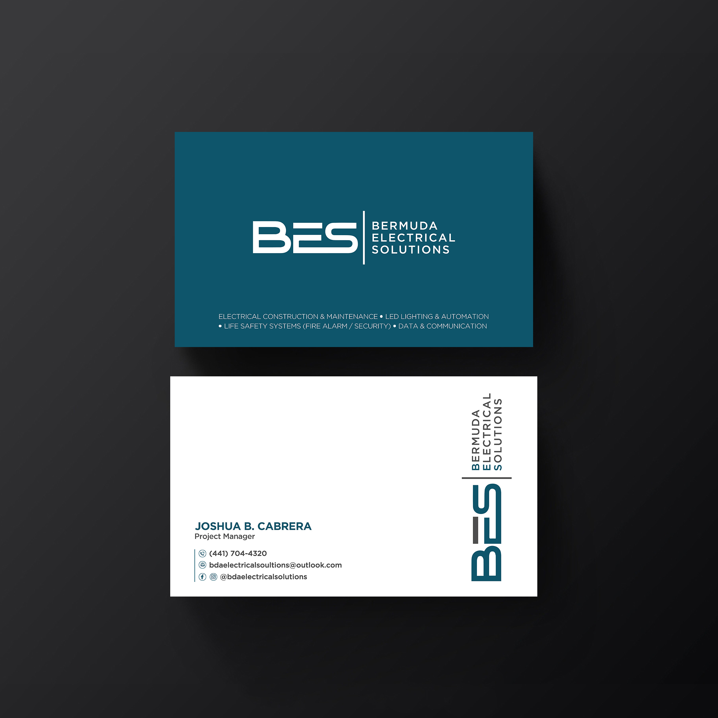 Business Card Design by Designers Hub for Bermuda Electrical Solutions  | Design #23731415
