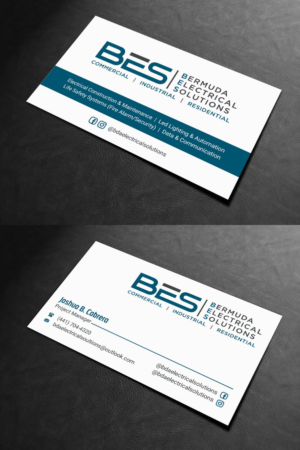 Business Card Design by INDIAN_Ashok for Bermuda Electrical Solutions  | Design: #23727093