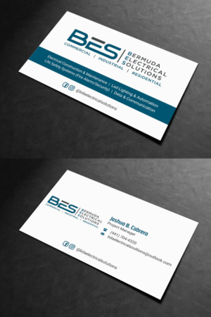 Business Card Design by INDIAN_Ashok for Bermuda Electrical Solutions  | Design: #23727099